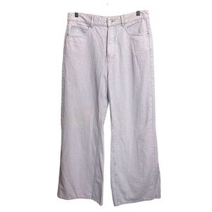 Afends THC Gigi hemp pink dye wide leg jeans high rise